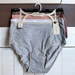 New Laura Ashley 5-Pack Cotton Underwear Panties Large